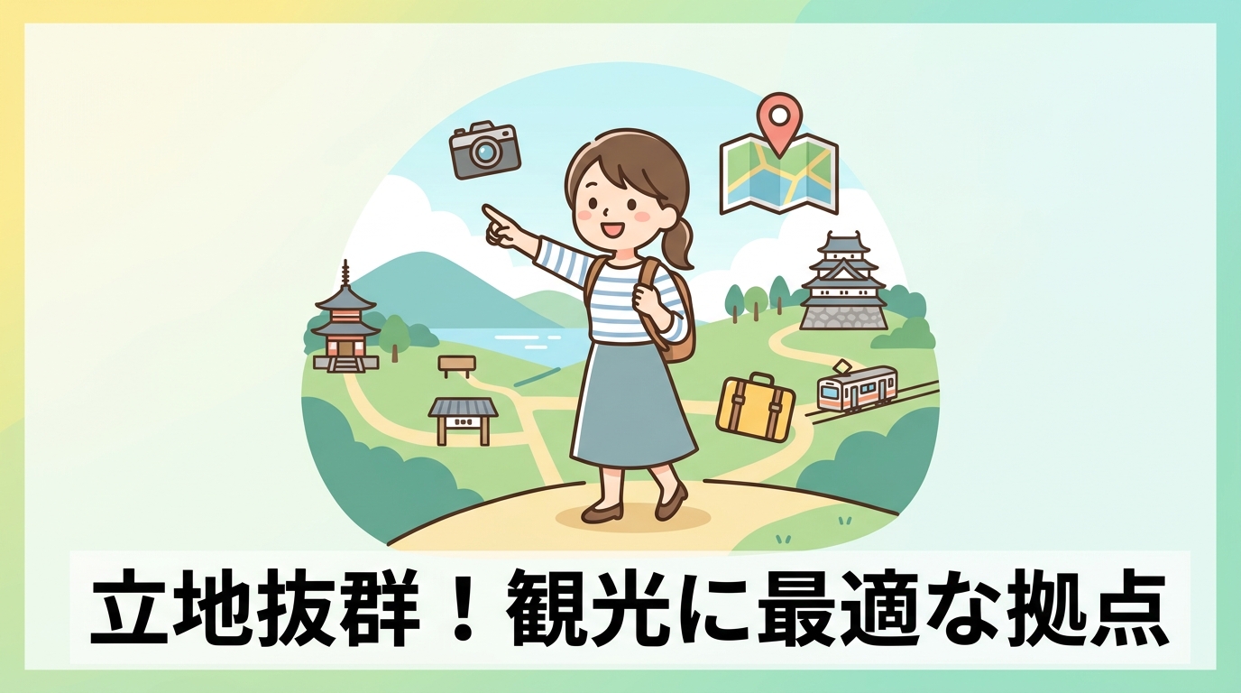 絶好の立地を活かした観光拠点