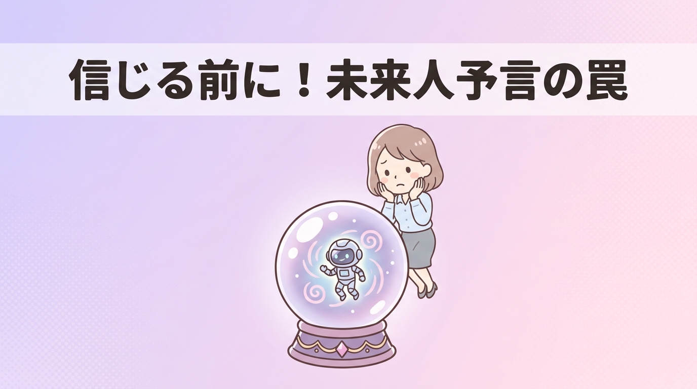 未来人予言を信じる前に知るべきリスク