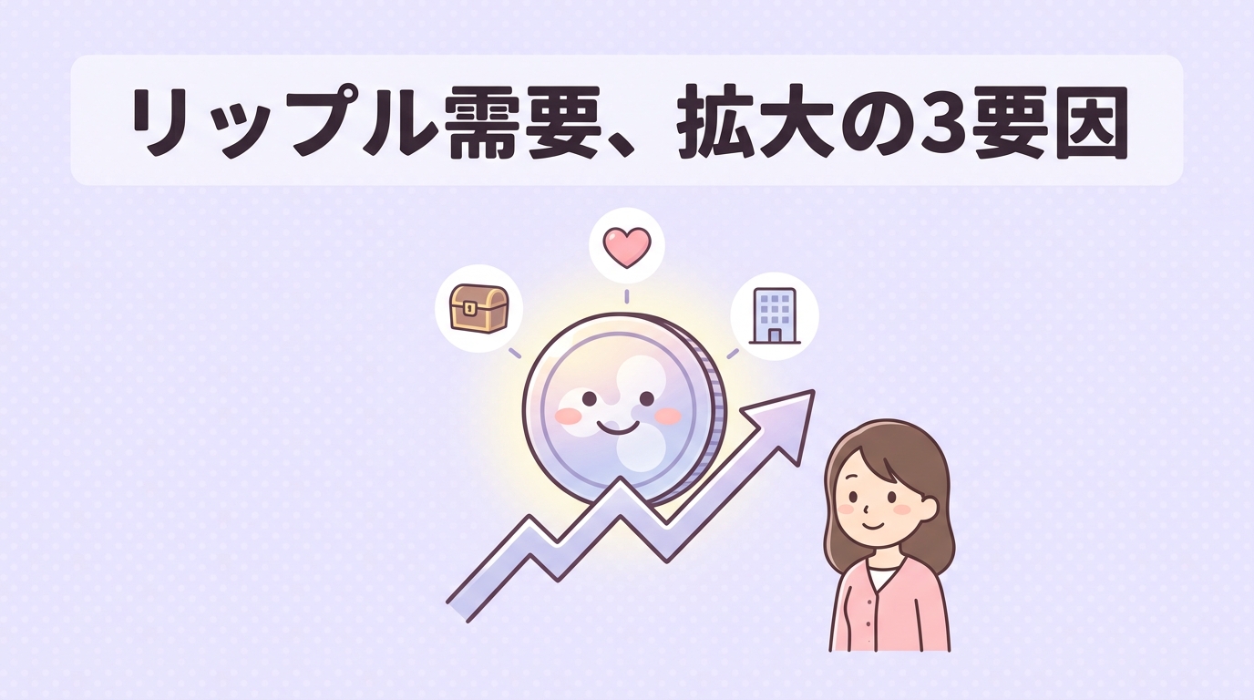 リップル需要を拡大させる3つの要因