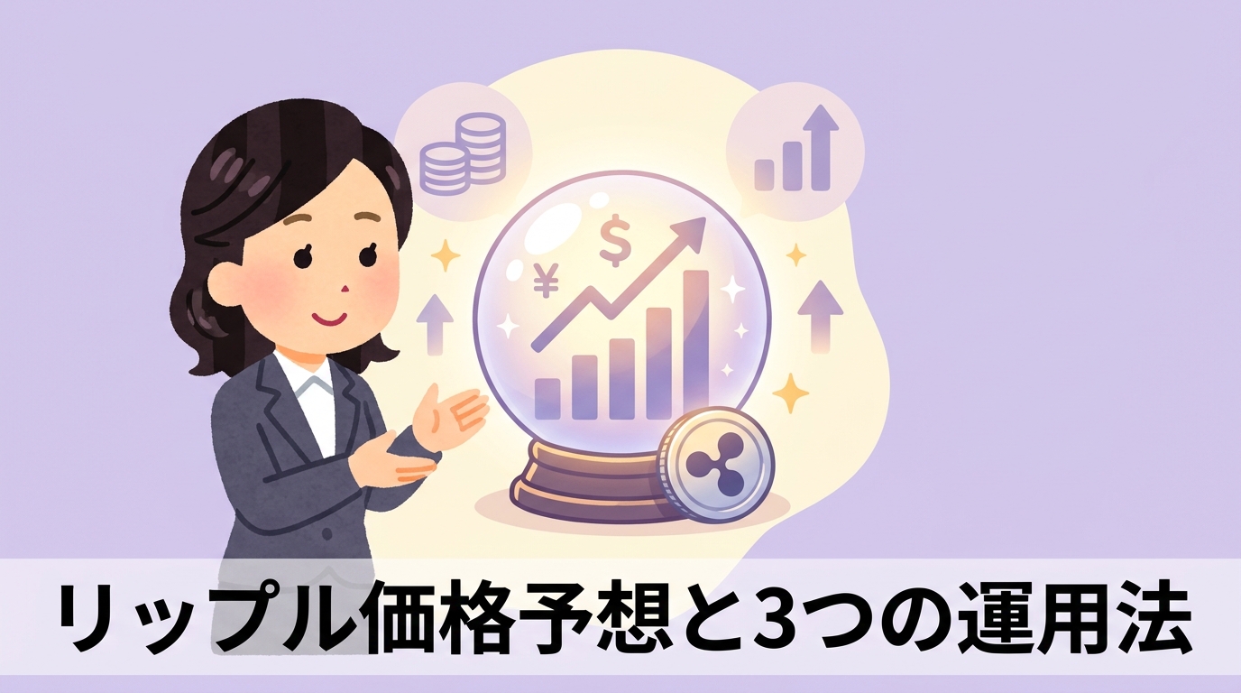 リップルの価格予想と資産を増やす3つの運用方法