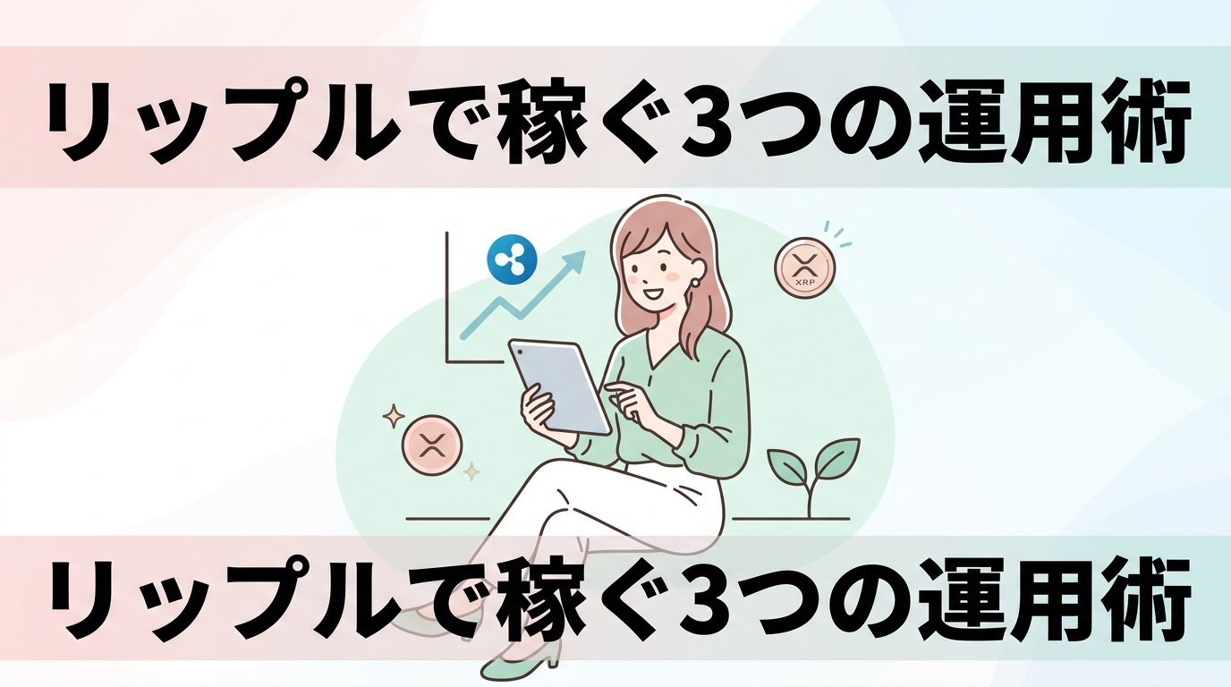 リップルを保有して利益を出す3つの運用手法