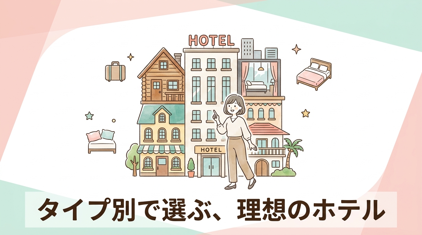 タイプ別で選ぶおすすめホテル