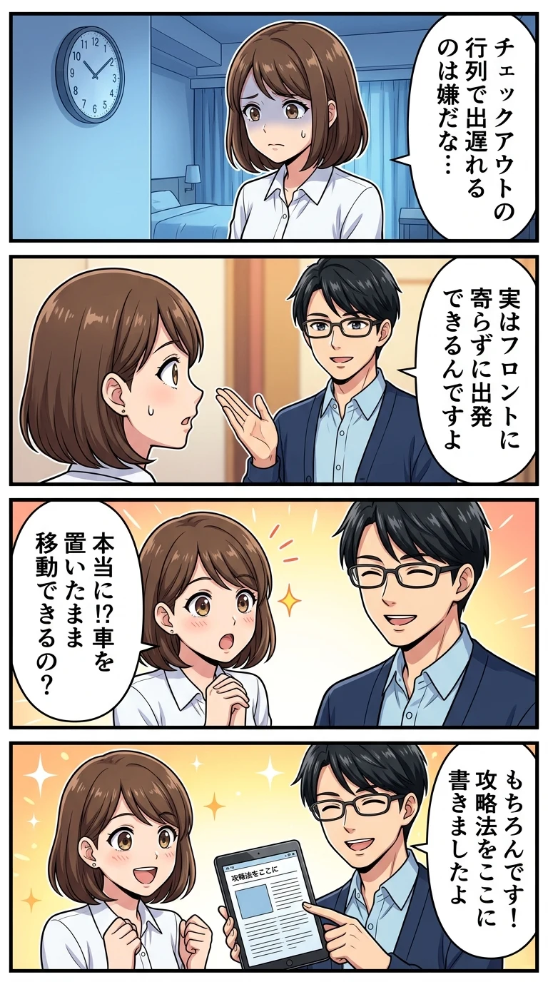 ホテルエミオン東京ベイ チェックアウト