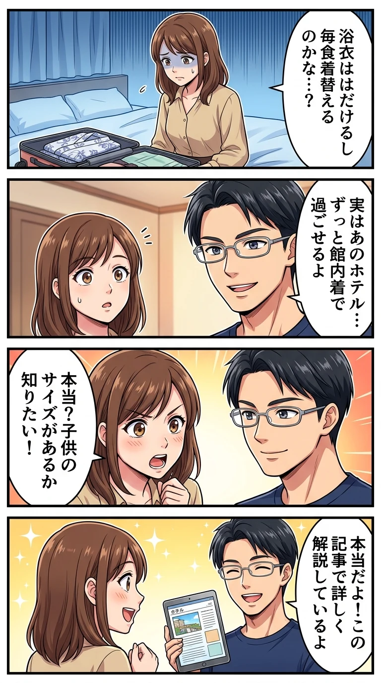 ホテルニューアカオ 館内着