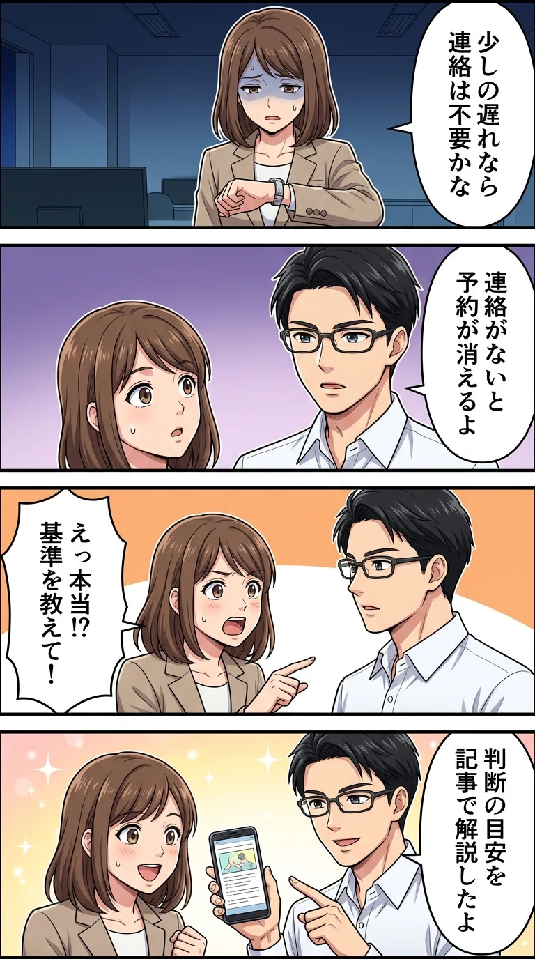 ホテル チェックイン 遅れる場合