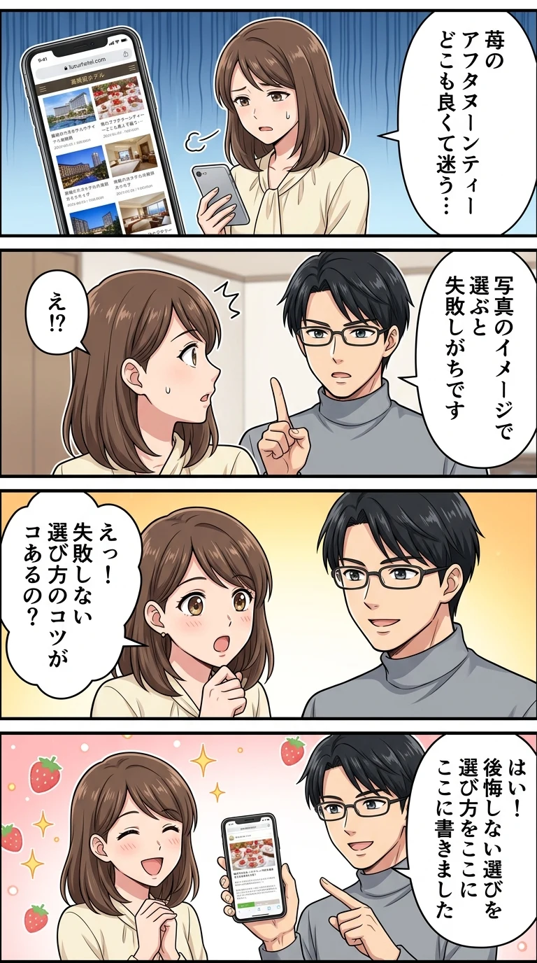 ホテル アフタヌーンティー いちご