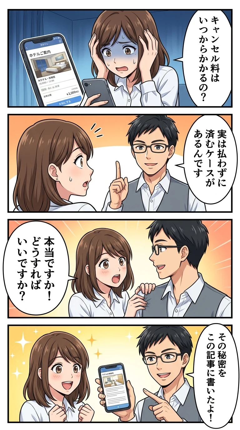 ホテル キャンセル料 いつから