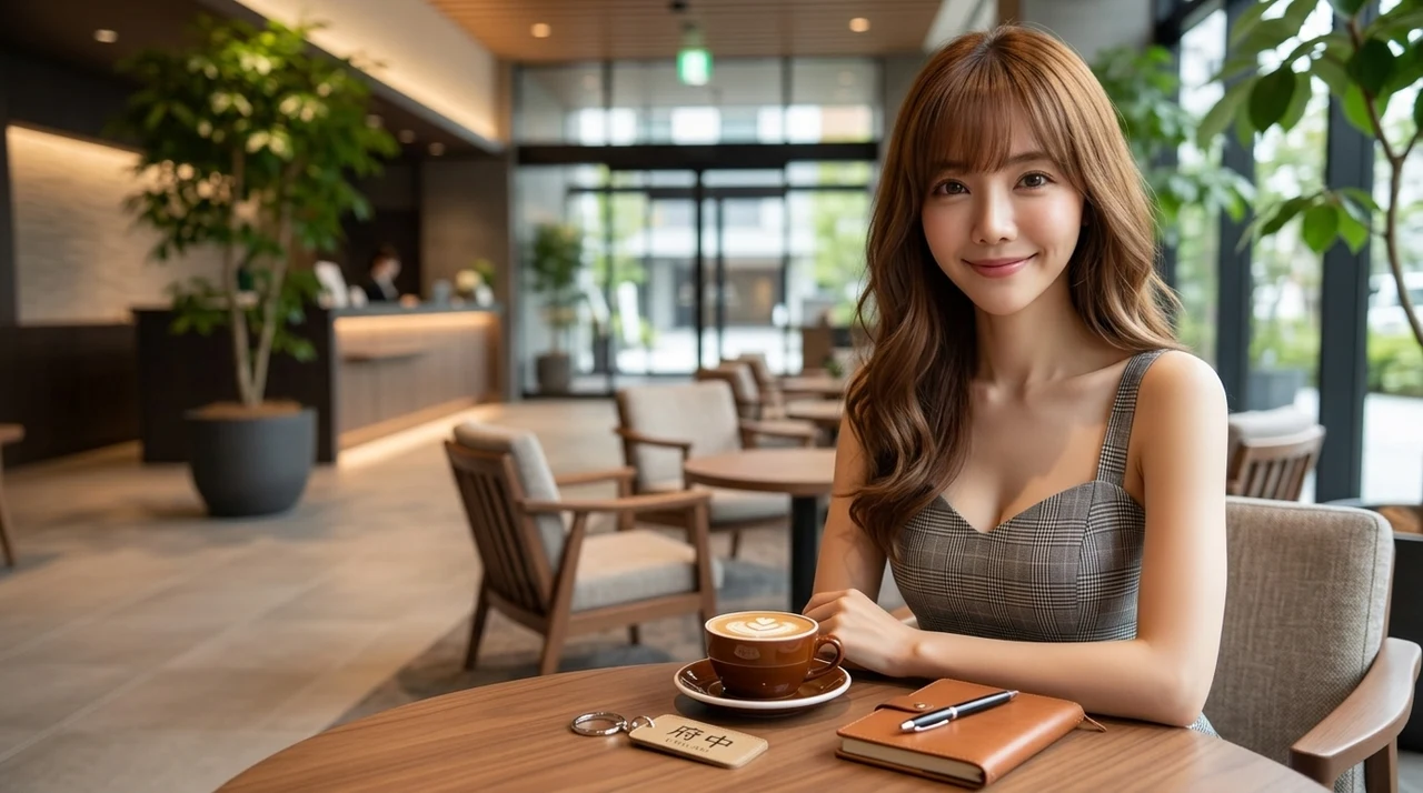 ホテル ケヤキゲート 東京府中に泊まる5つのメリットをイメージした写真風の画像