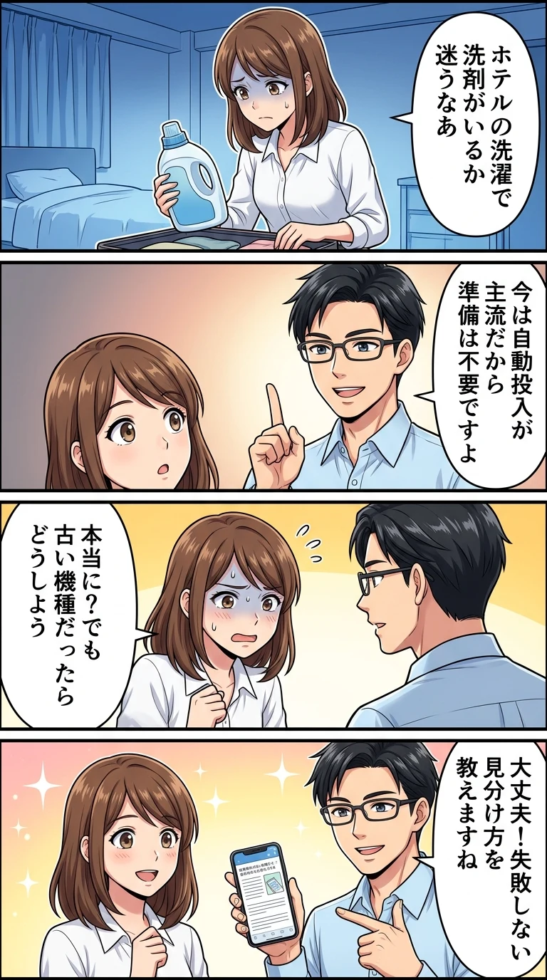 ホテル コインランドリー 洗剤